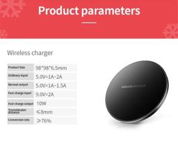 9eight5 Fast Charge Qi Wireless Charger Pad (10W) ricondizionato - Reebelo Italia