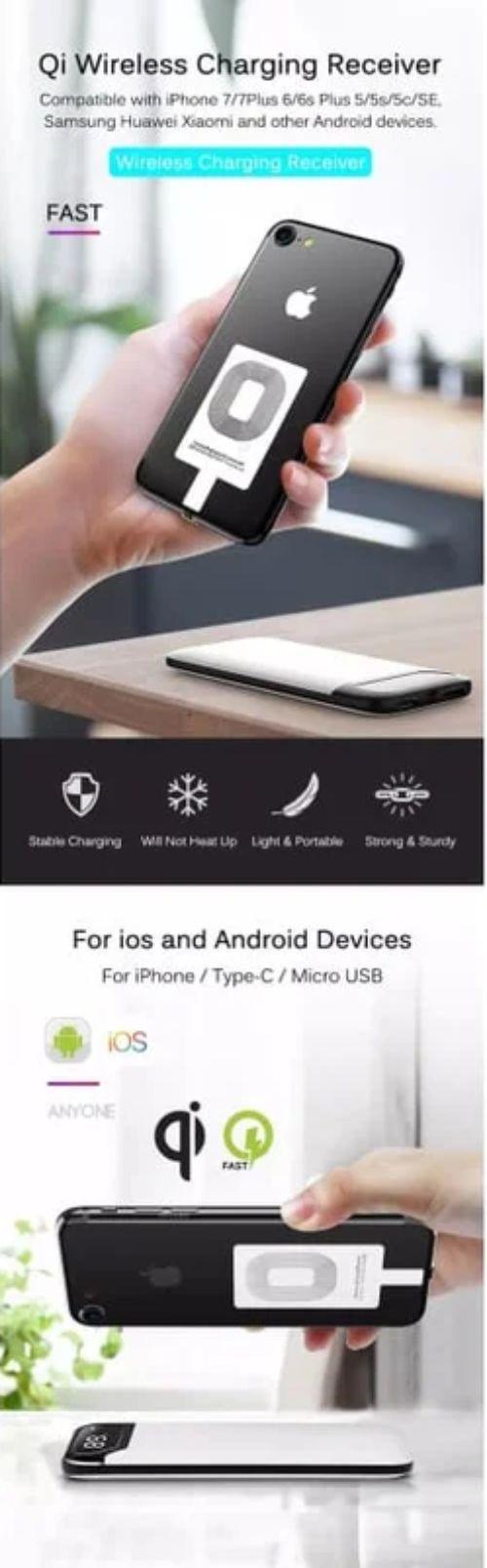 9eight5 Wireless Charging Receiver Type C Devices ricondizionato - Reebelo Italia
