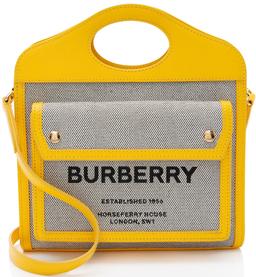 Burberry Canvas Horseferry Mini Pocket Tote ricondizionato - Reebelo Italia