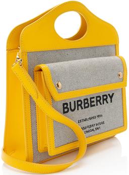 Burberry Canvas Horseferry Mini Pocket Tote ricondizionato - Reebelo Italia