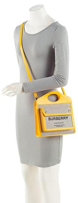 Burberry Canvas Horseferry Mini Pocket Tote ricondizionato - Reebelo Italia