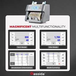 Cassida 8800R V2 Mixed Bill Counter ricondizionato - Reebelo Italia
