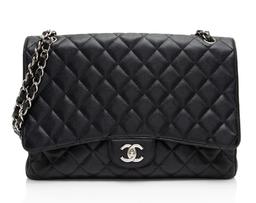 Chanel Caviar Leather Classic Maxi Single Flap Bag ricondizionato - Reebelo Italia