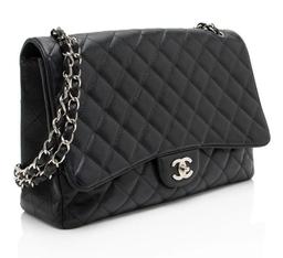 Chanel Caviar Leather Classic Maxi Single Flap Bag ricondizionato - Reebelo Italia