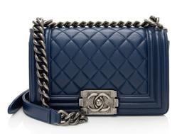 Chanel Lambskin Small Boy Bag ricondizionato - Reebelo Italia