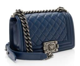 Chanel Lambskin Small Boy Bag ricondizionato - Reebelo Italia