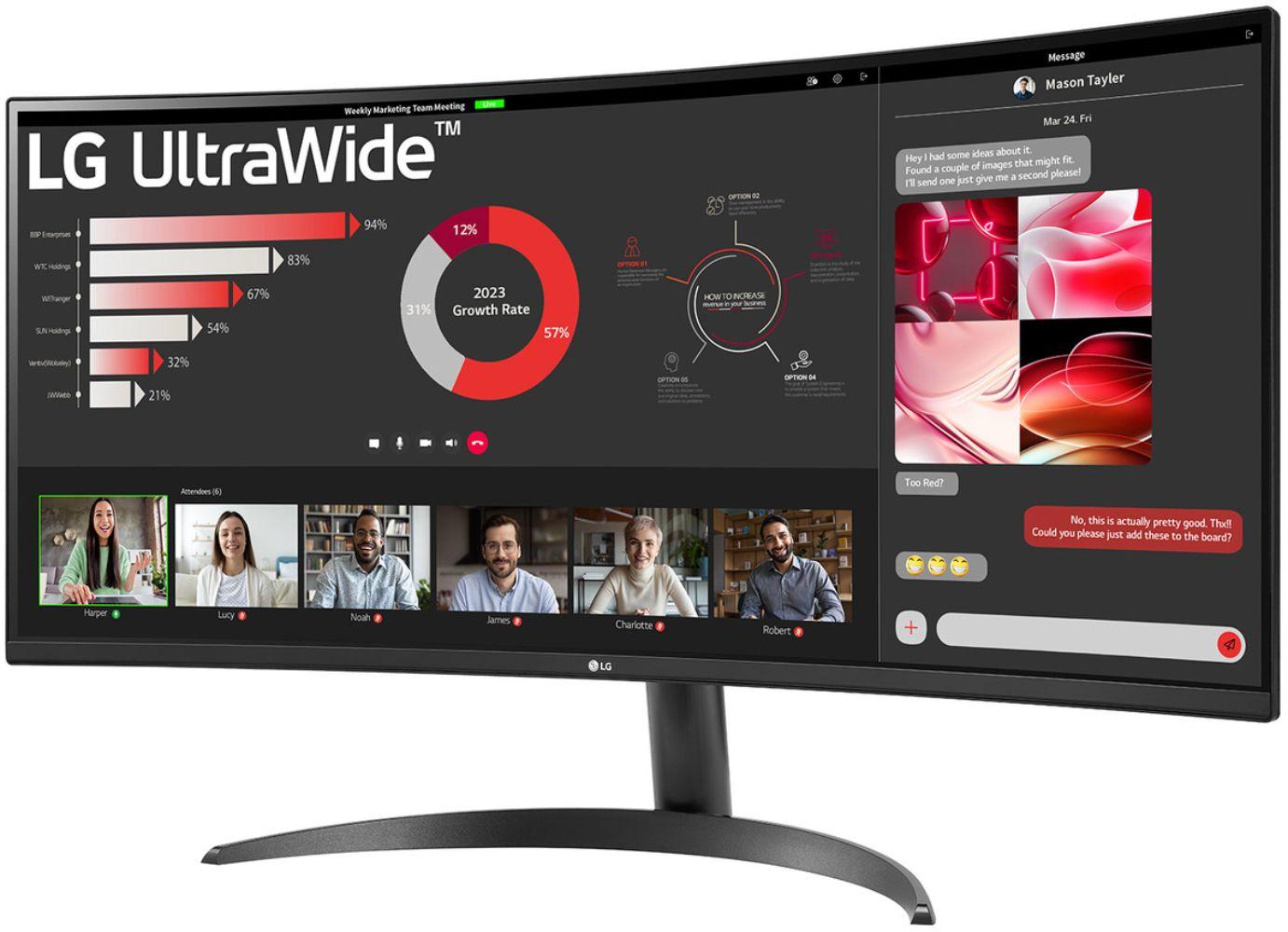 LG 34WR50QK-B Monitor Curvo UltraWide QHD 34" ricondizionato - Reebelo Italia