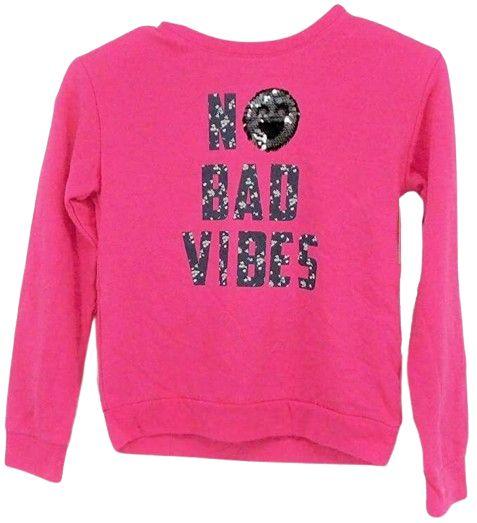 Member's Mark Girls Sweater No Bad Vibes 6/6x ricondizionato - Reebelo Italia