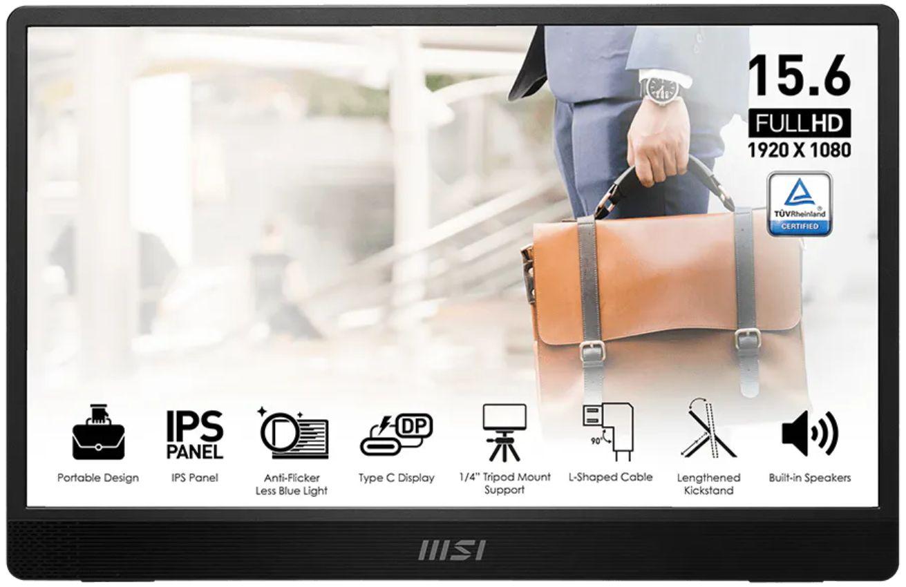 MSI PRO MP161 E2U Monitor Portatile 15,6" ricondizionato - Reebelo Italia
