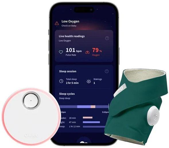 Owlet Dream Sock Smart Baby Monitor ricondizionato - Reebelo Italia