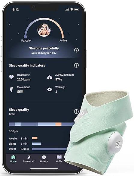 Owlet Dream Sock Smart Baby Monitor ricondizionato - Reebelo Italia