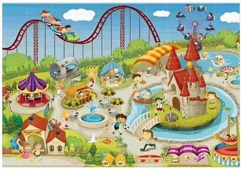 Tristar Large Puzzle - Amusement Park Theme (60pcs) ricondizionato - Reebelo Italia