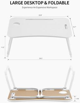 Zeaptac Tavolino Pieghevole da Letto per Laptop ricondizionato - Reebelo Italia