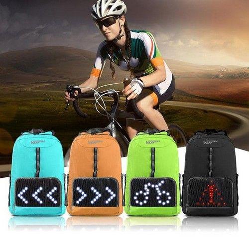 Lightweight Cycling Backpack with LED Lighting indicators ricondizionato - Reebelo Italia