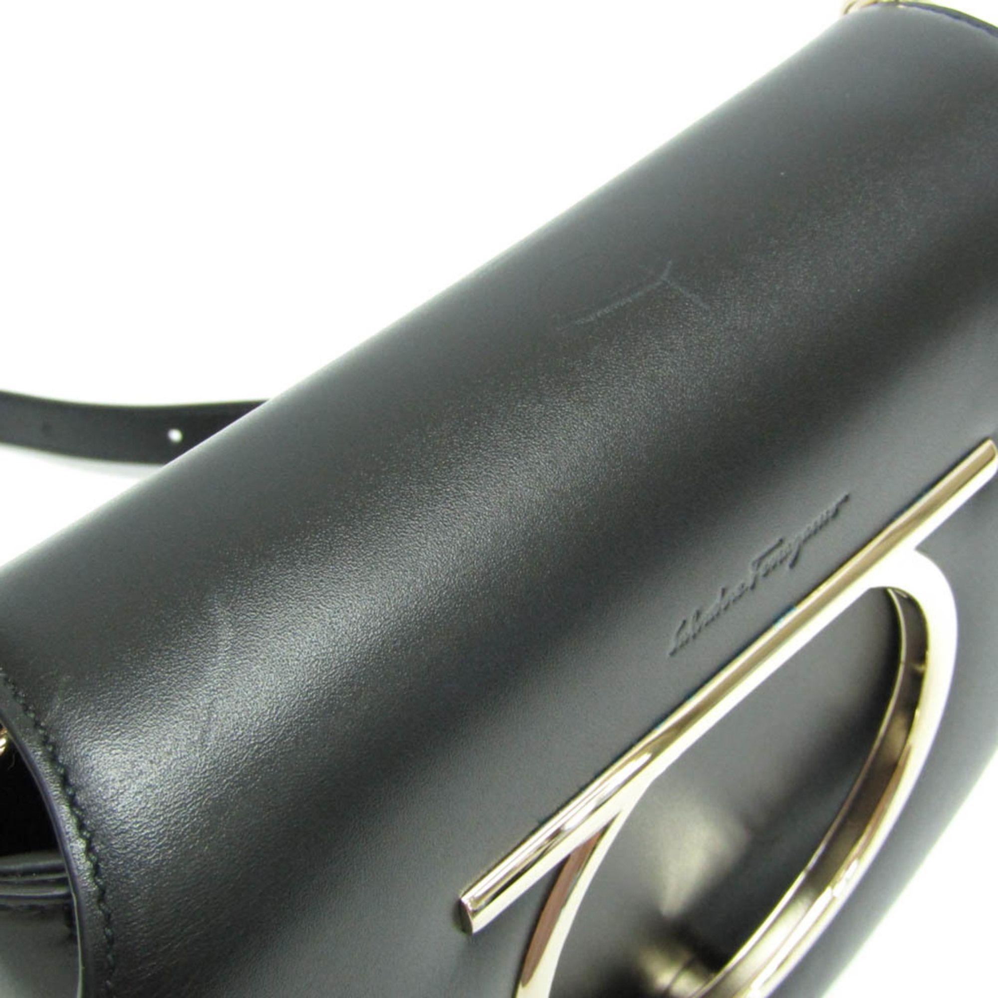 Salvatore Ferragamo Gancini Leather Handbag Shoulder Bag ricondizionato - Reebelo Italia